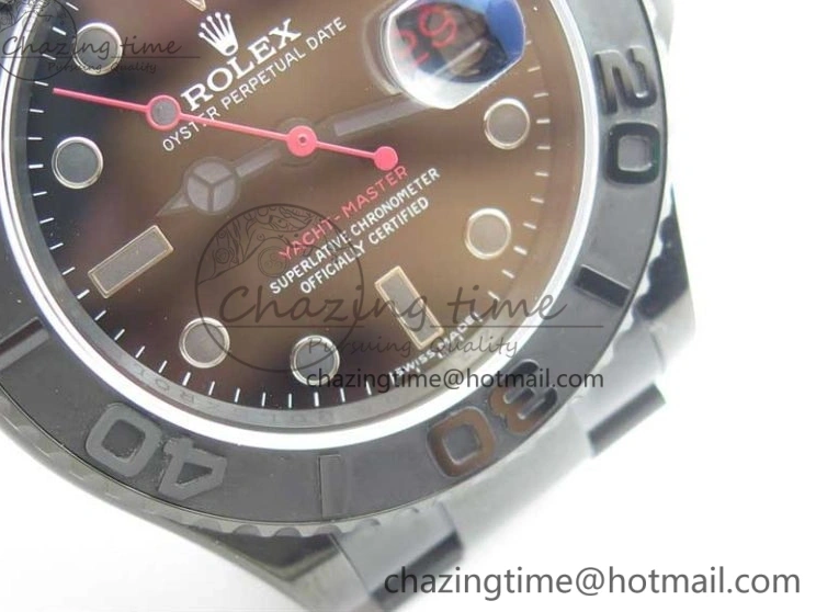 MiroTime 0901 EasyCare Yacht-Master 116622 DLC VRF Best Edition Black Dial on DLC Bracelet VR 2918